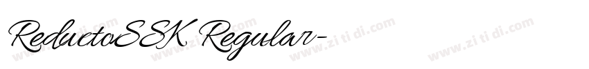 ReductoSSK Regular字体转换 ReductoSSK Regular字体转换